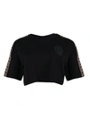 FENDI CROPPED FENDIRAMA T-SHIRT,C37EB2A3-5C21-FFA9-F950-391496FA0F82