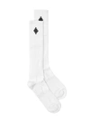 Marcelo Burlon County Of Milan Jacquard Cross Logo Socks In White