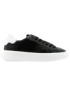 Philippe Model Temple Low Black Leather Sneakers In Black
