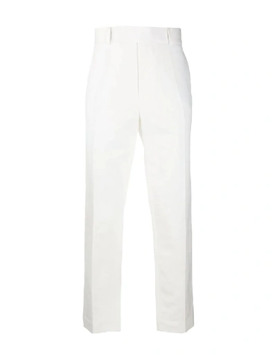 Haider Ackermann Mid-rise Straight-leg Trousers In White