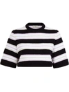 FENDI STRIPED PULLOVER TOWEL STITCH TOP,6AF2B588-3F0B-1858-3605-4D40129F3319