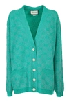 GUCCI GREEN WOOL CARDIGAN,6D30662A-E45B-8471-620B-EF1A662686BC