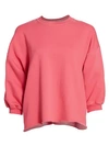 Rachel Comey Fond Puff-sleeve Sweatshirt In Coral