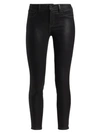L'agence Marguerite High-rise Skinny Jeans In Noir Contrast Coated