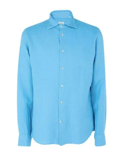 Drumohr Shirts In Blue