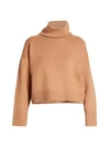 Loulou Studio Stintino Funnelneck Wool & Cashmere Knit Sweater In Camel