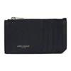 SAINT LAURENT NAVY RIVE GAUCHE FRAGMENT CARD HOLDER