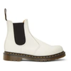 DR. MARTENS' WHITE 2976 CHELSEA BOOTS