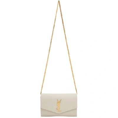 Saint Laurent Off-white Uptown Wallet Bag In 9207 Vintwh