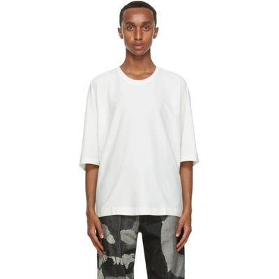 Issey Miyake Crew Neck Short-sleeved T-shirt In Metallic