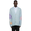 MCQ BY ALEXANDER MCQUEEN MCQ BLUE OVERSIZED PATCH CARDIGAN