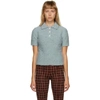 MARNI MARNI BLUE WOOL BOUCLE POLO