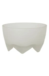 HAWKINS NEW YORK LARGE FOOTED FROSTED GLASS BOWL,HAF.100.20.002.000
