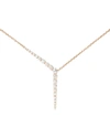 MELISSA KAYE ROSE GOLD AND DIAMOND ARIA Y NECKLACE,15832740