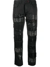 Philipp Plein Customised Boyfriend Jeans In Black