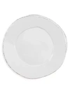 Vietri Lastra Ceramic European Dinner Plate In Light Gray
