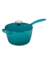 Le Creuset Signature 2.25-quart Cast Iron Saucepan In Caribbean