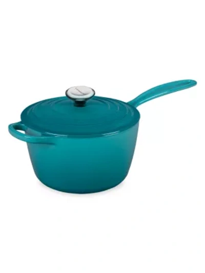 Le Creuset Signature 2.25-quart Cast Iron Saucepan In Caribbean