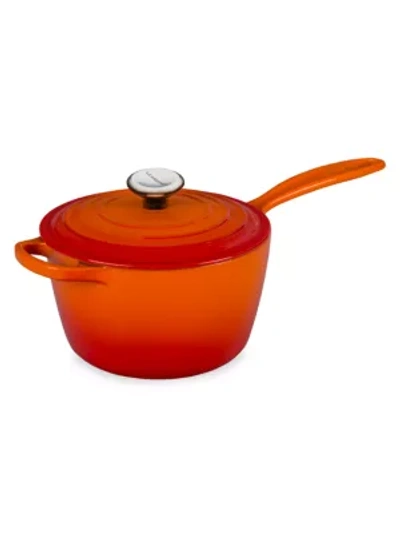 Le Creuset Signature 2.25-quart Cast Iron Saucepan In Flame