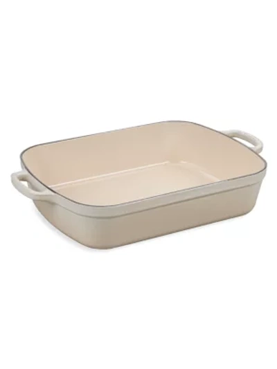 Le Creuset Signature Cast Iron Rectangular Roaster In Meringue