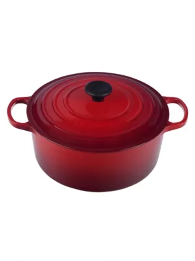 Le Creuset 7.25-quart Signature Cast Iron Round Dutch Oven In Cherry