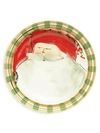 Vietri Old St. Nick Striped Hat Dinner Plate