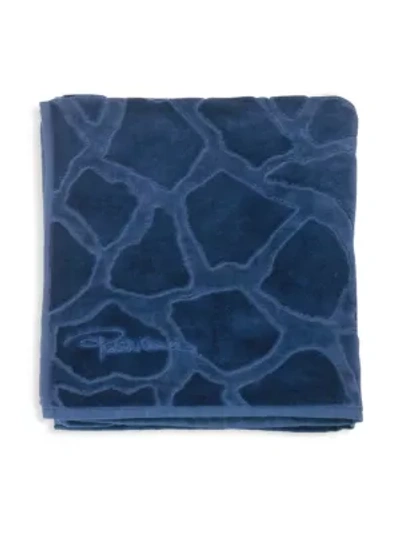 Roberto Cavalli Hand Towel In Blue