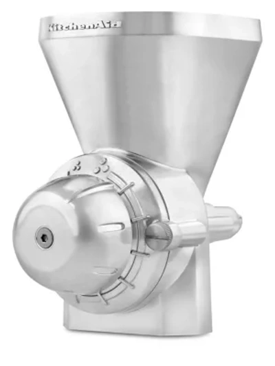 Kitchenaid All-metal Grain Mill Attachment In Stainless Steel
