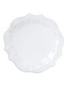 Vietri Incanto Stone Baroque Dinner Plate In White