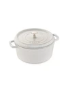 Staub 5.5-quart Round Cocotte In White