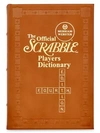 Graphic Image The Official Scrabble Players Leather-bound Dictionary In Tan
