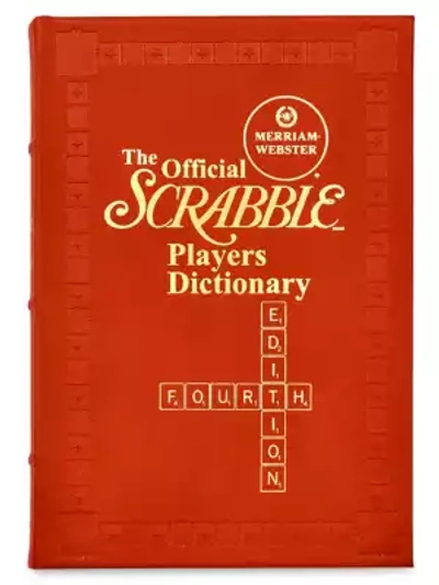 Graphic Image The Official Scrabble Players Leather-bound Dictionary In Red