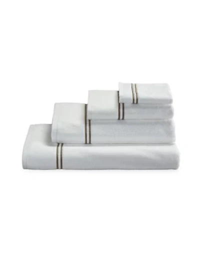 Frette Classic Bath Sheet In White Khaki