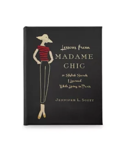 Graphic Image Leather-bound Madame Chic Book In Black