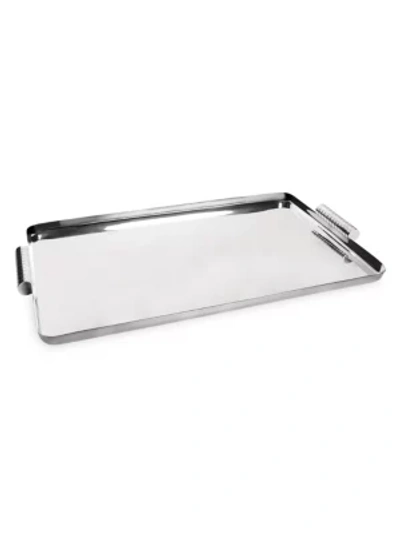 Ralph Lauren Montgomery Large Rectangular Tray In Silver