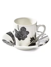Ralph Lauren Burleigh Garden Vine Espresso Cup In Black