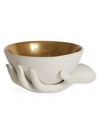 Jonathan Adler Muse Eve Porcelain Accent Bowl In White