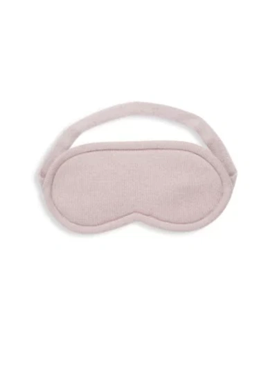 Sofia Cashmere Solid Sleep Mask In Blush