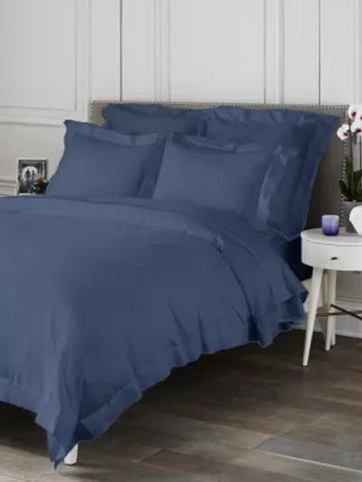Saks Fifth Avenue Butterfly Flange 2-piece Pillowcase Set In Blue