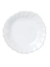 Vietri Incanto Stone Ruffle Salad Plate, White