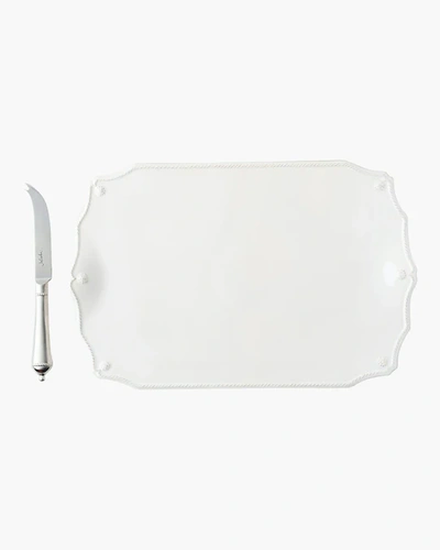 Juliska Berry And Thread Whitewash Serving Board With Knife