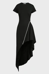 AREA Crystal-Accent Asymmetric Dress