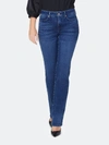 Nydj - Verified Partner Marilyn High Rise Straight Jeans - 12 - Also In: 14, 16, 10, 6, 0, 18, 8, 00, 2, 4 In Blue