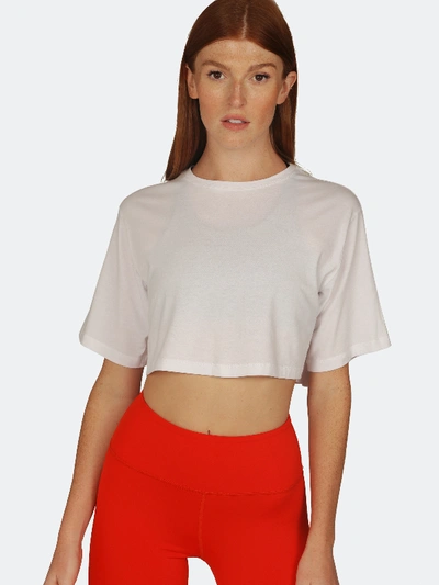 Alana Athletica - Verified Partner Alana Athletica The Crop Tee In White