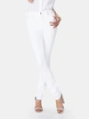 Nydj - Verified Partner Marilyn High Rise Straight Jeans In White