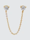 ADINA'S JEWELS - VERIFIED PARTNER CZ STONE CHAIN STUD EARRING