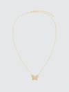 ADINA'S JEWELS - VERIFIED PARTNER PAVE BUTTERFLY NECKLACE