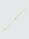 ADINA'S JEWELS - VERIFIED PARTNER PAVE SAFETY PIN OVAL LINK BRACELET