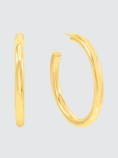 Adina's Jewels - Verified Partner Large Hollow Hoop Earring In Gold