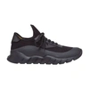 Fendi Black Tech Mesh Running Shoes In Noir